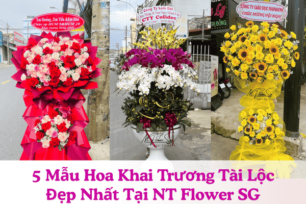 5 Mẫu Hoa Khai Trương Tài Lộc - Hoa Khai Trương Quận 12